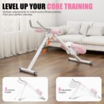 Abdominal Trainers - Adjustable Ab Trainer Machine, Foldable Abdominal Workout Equipment with Knee Protection - Home Gym Core Strength Trainer for Men & Women by PAPIBLU