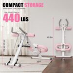 Abdominal Trainers - Adjustable Ab Trainer Machine, Foldable Abdominal Workout Equipment with Knee Protection - Home Gym Core Strength Trainer for Men & Women by PAPIBLU
