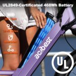 ACTBEST Core Electric Bike for Adults - 468Wh Removable Battery, 26 inch Step Thru Electric Bicycle, Peak 750W Brushless Motor Cityrun Ebike, with 7 Speed, Up to 50 Miles, E-Bikes by ACTBEST