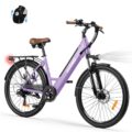 ACTBEST Core Electric Bike for Adults – 468Wh Removable Battery, 26 inch Step Thru Electric Bicycle, Peak 750W Brushless Motor Cityrun Ebike, with 7 Speed, Up to 50 Miles, E-Bikes by ACTBEST