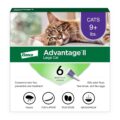 Advantage II Large Cat Vet-Recommended Flea Treatment & Prevention | Cats Over 9 lbs. | 6-Month Supply by Advantage