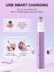 AHHFEI Rechargeable 5 in 1 Ear and Nose Hair Trimmer for Women, 2025 Professional Painless Eyebrow & Facial Hair Trimmer with Powerful Motor and Dual-Edge Blades Easy Cleansing by AHHFEI
