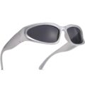 AIEYEZO Y2K Sunglasses Womens Mens Wrap Around Sports Sun Glasses Fashion Oval Thick Frame Ladies Shades by AIEYEZO