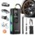 Airmoto Tire Inflator Portable Air Compressor – Air Pump For Car Tires with Digital Pressure Gauge, LED Light and Auto Shut-Off Function – Cordless Pump for Car, Motorcycle,… by Airmoto