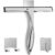 All-Purpose Stainless Steel Shower Squeegee for Shower Glass Door with 2 Adhesive Hooks, Bathroom Cleaner Tool Household Window Mirror Squeegee , Cleaning Tile Wall, Car, 10… by Docrok