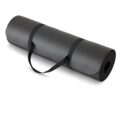 Amazon Basics 1/2 Inch Extra Thick Exercise Yoga Mat with Carrying Strap, Cushioned Support, for Fitness and Gym Workouts by Amazon Basics