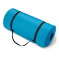 Amazon Basics 1 Inch Extra Thick Workout Exercise Yoga Mat with Carrying Strap by Amazon Basics