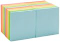 Amazon Basics Square Sticky Notes, Office Supplies for Desk, 3-x-3-inch, 24-Pack, Assorted Colors by Amazon Basics