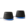 Amazon Basics Stereo 2.0 Speakers for PC or Laptop, 3.5mm Aux input, USB-Powered, 1 Pair, Black by Amazon Basics
