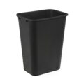 Amazon Basics Trash Can, Rectangular Commercial Office Wastebasket, 10 Gallon (Pack Of 1), Black (Previously AmazonCommercial brand) by Amazon Basics