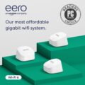 Amazon eero 6+ mesh wifi system – Supports internet plans up to a Gigabit, Coverage up to 4,500 sq. ft., Connect 75+ devices, 3-pack by eero