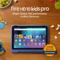 Amazon Fire HD 10 Kids Pro tablet (newest model) ages 6-12. Bright 10.1″ HD screen, includes ad-free content, robust parental controls, 13-hr battery and slim case for older… by Amazon