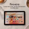 Amazon Fire HD 10 tablet, built for relaxation, 10.1″ vibrant Full HD screen, octa-core processor, 3 GB RAM, 32 GB, Black by Amazon