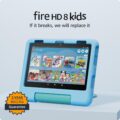 Amazon Fire HD 8 Kids tablet (newest model), ages 3-7. With bright 8″ HD screen. Includes ad-free and exclusive content, parental controls and 13-hr battery, 32GB, Blue by Amazon