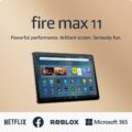Amazon Fire Max 11 tablet (newest model) vivid 11” display, all-in-one for streaming, reading, and gaming, 14-hour battery life, optional stylus and keyboard, 64 GB, Gray by Amazon