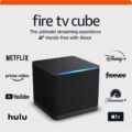 Amazon Fire TV Cube, with AI-powered Fire TV Search, Hands-free streaming device with Alexa, Wi-Fi 6E, 4K Ultra HD by Amazon