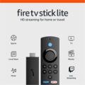 Amazon Fire TV Stick Lite, free and live TV, Alexa Voice Remote Lite, smart home controls, HD streaming by Amazon
