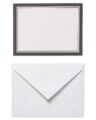 American Greetings Single Panel Blank Cards with Envelopes, White with Black Border (40-Count) by American Greetings