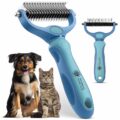 American Kennel Club Double-Sided Grooming Rake – Dematting & Deshedding Tool for Dogs & Cats – Stainless Steel Undercoat Rake for Long Hair & Thick Coats – Reduces Shedding,… by AMERICAN KENNEL CLUB