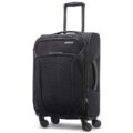 American Tourister 4 KIX 2.0 Expandable Softside Luggage with Spinner Wheels, 20 SPINNER, BLACK by American Tourister