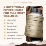 Ancestral Supplements Grass Fed Beef Liver 180 Capsules, Supports Energy Production, Detoxification, Digestion, Immunity and Full Body Wellness, Non-GMO, Freeze Dried Liver... by Ancestral Supplements