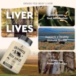 Ancestral Supplements Grass Fed Beef Liver 180 Capsules, Supports Energy Production, Detoxification, Digestion, Immunity and Full Body Wellness, Non-GMO, Freeze Dried Liver... by Ancestral Supplements