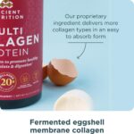 Ancient Nutrition Collagen Powder Protein with Probiotics, Unflavored Multi Collagen Protein with Vitamin C, 45 Servings, Hydrolyzed Collagen Peptides Supports Skin and Nails,... by Ancient Nutrition