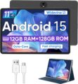 Android 15 Tablet,11 Inch Tablets with Octa Core Processor, 12GB RAM + 128GB ROM 1TB Expand, Widevine L1, 8000mAh Battery, 2.4/5Ghz Dual Band WiFi/GPS/FM Radio,5/8MP Cameras,… by WXUNJA
