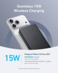Anker MagGo Power Bank, Ultra-Slim 10,000mAh Magnetic Battery Pack, Qi2 Certified 15W Ultra-Fast MagSafe Compatible Portable Charger, Ergonomic Design, for iPhone17/16/15/14... by Anker