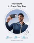 Anker MagGo Power Bank, Ultra-Slim 10,000mAh Magnetic Battery Pack, Qi2 Certified 15W Ultra-Fast MagSafe Compatible Portable Charger, Ergonomic Design, for iPhone17/16/15/14... by Anker