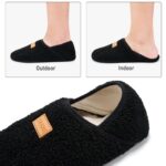 ANLUKE Slipper for Women Men Slipper Socks Fuzzy House Shoes Rubber Sole Slip On Soft-Lightweight Non Slip Indoor/Outdoor by ANLUKE