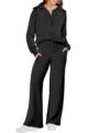 ANRABESS Women 2 Piece Outfits 2025 Fall Fashion Airport Wide Leg Pants Lounge Set Leisure Travel Vacation Clothes Sweatsuits by ANRABESS