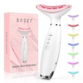 Anti-rinkles Facial Massager – Red-Light Therapy for Face and Neck, Sculpting Tool with 7 Color, At-Home Face Tool for Skin Care (White) by Doset