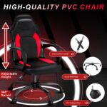 AnyGod Video Gaming Chair, Ergonomic Computer Game Chair with Lumbar Support Adjustable Height Swivel Wheels, Home, Office for Adults Teens Kids Gamer by AnyGod
