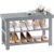 Apicizon Bamboo Shoe Storage Bench for Living Room, Entryway Storage Premium Shoe Organizer or Entryway Bench, Grey by Apicizon