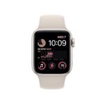 Apple Watch SE 2nd Gen (GPS, 40mm) - Starlight Case with Starlight Sport Band S/M (Renewed) by Amazon Renewed