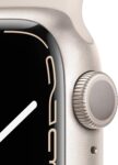 Apple Watch Series 7 (GPS, 41mm) Starlight Aluminum Case with Starlight Sport Band, Regular (Renewed) by Amazon Renewed