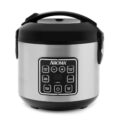 AROMA Digital Rice Cooker, 4-Cup (Uncooked) / 8-Cup (Cooked), Steamer, Grain Cooker, Multicooker, 2 Qt, Stainless Steel Exterior, ARC-914SBD by AROMA