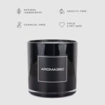Aroma360 - My Way 55oz Candle - Luxury Scented Candles with Essential Oils - Lush Sandalwood, Warm Virginia Cedar & Iris - Aromatherapy - Soy Candles - 300hr Burn by Aroma360
