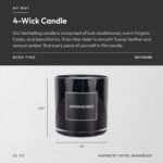 Aroma360 - My Way 55oz Candle - Luxury Scented Candles with Essential Oils - Lush Sandalwood, Warm Virginia Cedar & Iris - Aromatherapy - Soy Candles - 300hr Burn by Aroma360