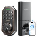 Arpha Keyless Entry Door Lock, WiFi Smart Keypad Front Door Deadbolt, Supports Amazon Alexa Voice Control, Google Assistant, Online App Control, Anti-Peeping Password, One-Time… by ARPHA