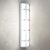 ASD 24 Inch LED Outdoor Wall Mount Light Fixture with Grid – Brushed Nickel Modern Wall Sconce – 25W 120-277V 3000K 4000K 5000K Adjustable – Dimmable Exterior Lights – Front… by ASD