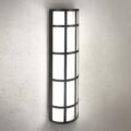 ASD 24 Inch LED Outdoor Wall Mount Light Fixture with Grid – Matte Black Modern Wall Sconce – 25W 120-277V 3000K 4000K 5000K Adjustable – Dimmable Exterior Lights – Front Door,… by ASD