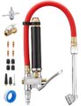 AstroAI T3 Heavy-Duty Tire Pressure Gauge with Inflator, Dual Head Chuck ANSI B40.1 Accurate Air Chuck with Pressure Gauge, 10-120 PSI, Compatible with 1/4″ NPT Air Compressor by AstroAI