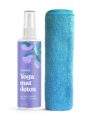 ASUTRA Yoga Mat Cleaner Spray (Peaceful Lavender), 4 fl oz – No Slippery Residue, Organic Essential Oils, Deep-Cleansing for Fitness Gear & Gym Equipment, Microfiber Towel Included by ASUTRA
