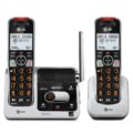 AT&T BL102-2 DECT 6.0 2-Handset Cordless Phone for Home with Answering Machine, Call Blocking, Caller ID Announcer, Audio Assist, Intercom, and Unsurpassed Range, Silver/Black by AT&T