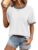 ATHMILE Womens Short Sleeve Tops Striped Color Block T Shirts Summer Crewneck Loose Casual Tee 2025 by ATHMILE