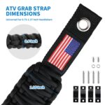 ATV Grab Strap, Sturdy Safety Motocycle Grab Strap Universal for 0.75-1.37 Inch Handelbar Paracord Grip Handle for Kids Compatible with Can Am Outlander Honda Foreman ATV... by GOLPEW