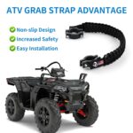 ATV Grab Strap, Sturdy Safety Motocycle Grab Strap Universal for 0.75-1.37 Inch Handelbar Paracord Grip Handle for Kids Compatible with Can Am Outlander Honda Foreman ATV... by GOLPEW