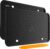 Aujen Silicone License Plate Frames Black, 2 Pack Car License Plate Frame, Universal US Black License Plate Holders Brackets Rust-Proof, Weather & Rattle-Proof, Car Accessories by Aujen